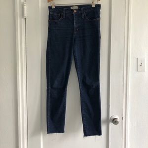 Madewell 10” high rise skinny jeans, lucile wash